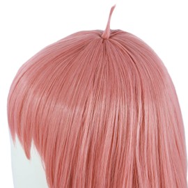 Linfairy Short Bob Pink Anya Forger Cosplay Wig Costume Accessory For Women
