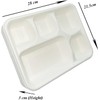PRISTINE ENTERPRISE Large Strong 5 Compartment Disposable Plates for Lunch