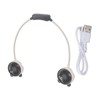 Portable Neck Fan Dual Head Bendable Wearable USB Rechargeable Hand