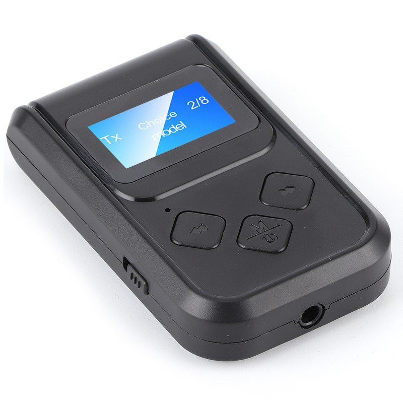 Bluetooth 5.0 Audio Adapter Stereo Wireless Transmitter Receiver for Car