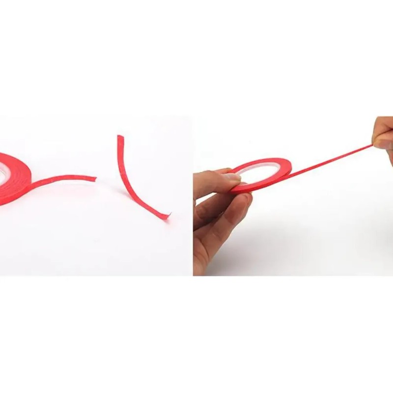 3 Cinta De Gráficos Para Artes Gráficas Rojo