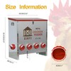 150 lb Automatic Chicken Feeder 10 Ports, Large Galvanized Poultry