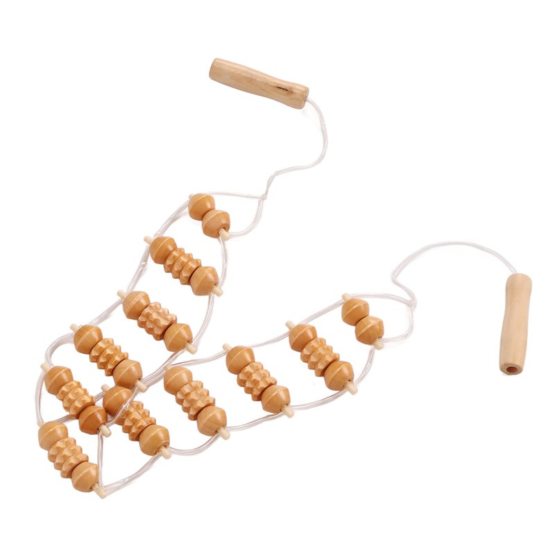 Massage Roller Back, Massager Back Massager with Wooden Handle Roller,