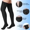 Sosation Thigh High Zipper Compression Socks 20-30 mmHg Zipper Compression
