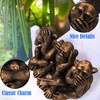 ENNAS Three Wise Monkeys Statue, See No Evil Hear No