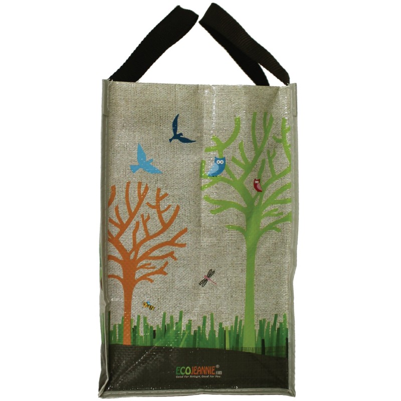 Ecojeannie Super Strong Laminated Woven Reusable Shopping Tote Bags, Free