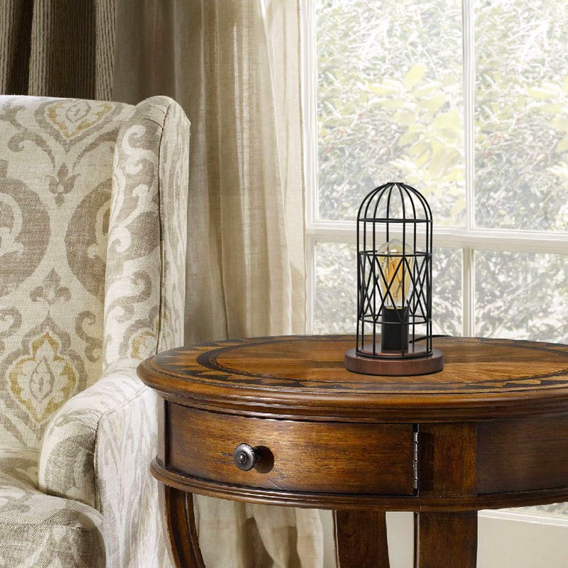 Touch Control Table Lamp, Industrial Bedside Lamp with 3-Way Dimmable