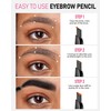 YFulfill Eyebrow Pencil Black Waterproof, Eye Brow Pencil Black for