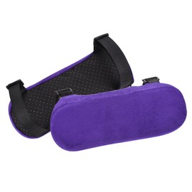 PATIKIL Office Chair Arm Pads, 2 pcs Office Chair Arm Cover Soft Office Chair Armrest Pads Memory Foam Cotton Removable Washable for Desk Computer Gaming, Purple Blue