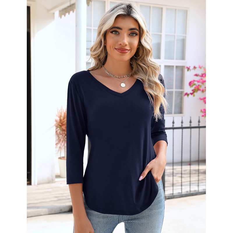 KTILG Womens Summer Tops 2024 Dressy Casual Long Sleeve Shirts