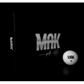 MAK Golf Tribus Golf Balls (one Dozen) Soft Feel 3-Piece Urethane Cover Tour Quality