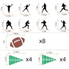 24pcs American football cupcake toppers sports party decorations for football