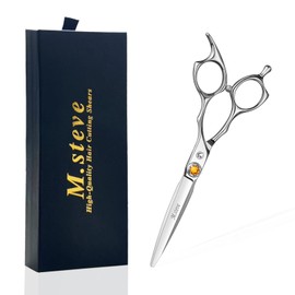 M.steve Professional Hair Cutting Scissors 6 Inch, VG10 Stainless Steel Barber Shears, Extremely Sharp Hairdressing Scissors for Salon & Home Use, Ambidextrous Left Right Hand