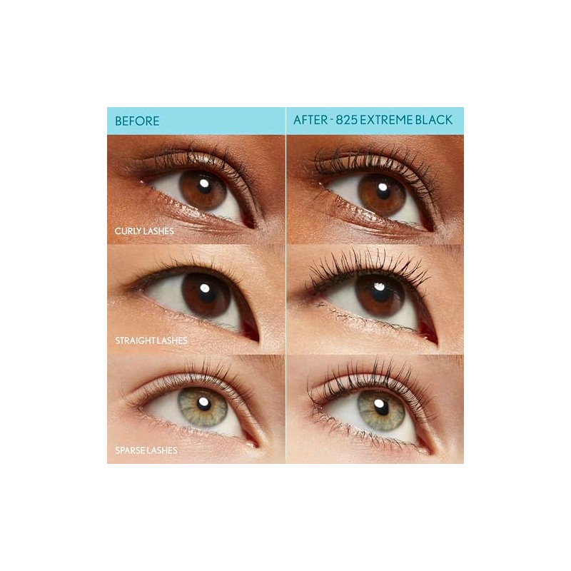 COVERGIRL Lash Blast Cleantopia, Máscara Pestañas 825 Extreme Black, 9.5ml