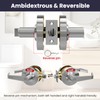 Crystmetal Privacy Indicator Lock Inuse or Vacant, Occupied Door Handle,