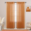KOUFALL Burnt Orange Curtains 84 Inch Length for Living Room,Bohemian