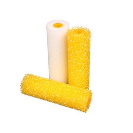 AllorA Paint roller set for transport surfaces coating such as Upol Raptor paint and MIPA protector paint - rollers for structural effects (2 x coarse rollers + fine roller + bracket + paint tray)