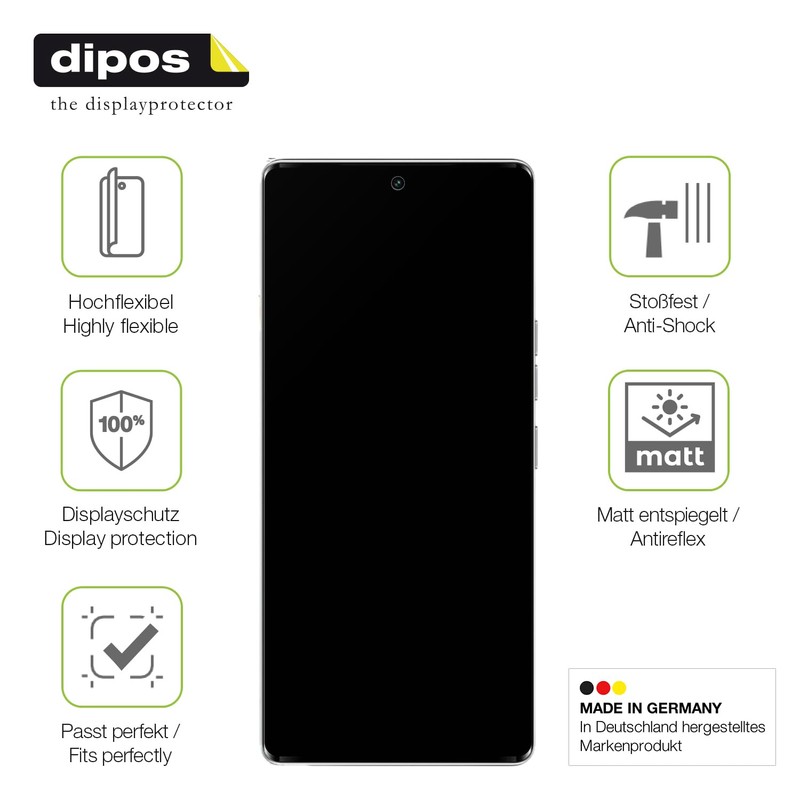 dipos FLEX 2x Matte Screen Protectors Suitable for Tecno Camon
