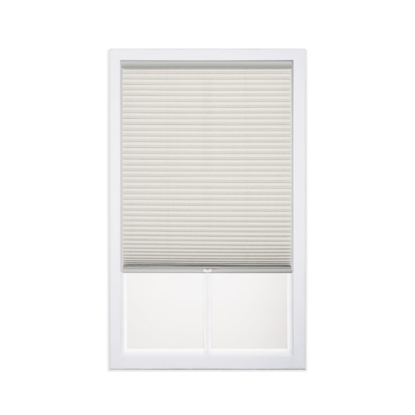 DEZ FURNISHINGS QCCR220480 Cordless Light Filtering Cellular Shade, 22W x 48H Inches, Cream