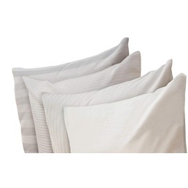 Niagara Sleep Solution 100% Cotton Anti Allergy 4 Pack Pillow Protectors Standard 20x26 Inches 3-4 Micron Pore Size Feather Proof Premium Tight Weave Cases Covers Zippered Breathable Non Noisy