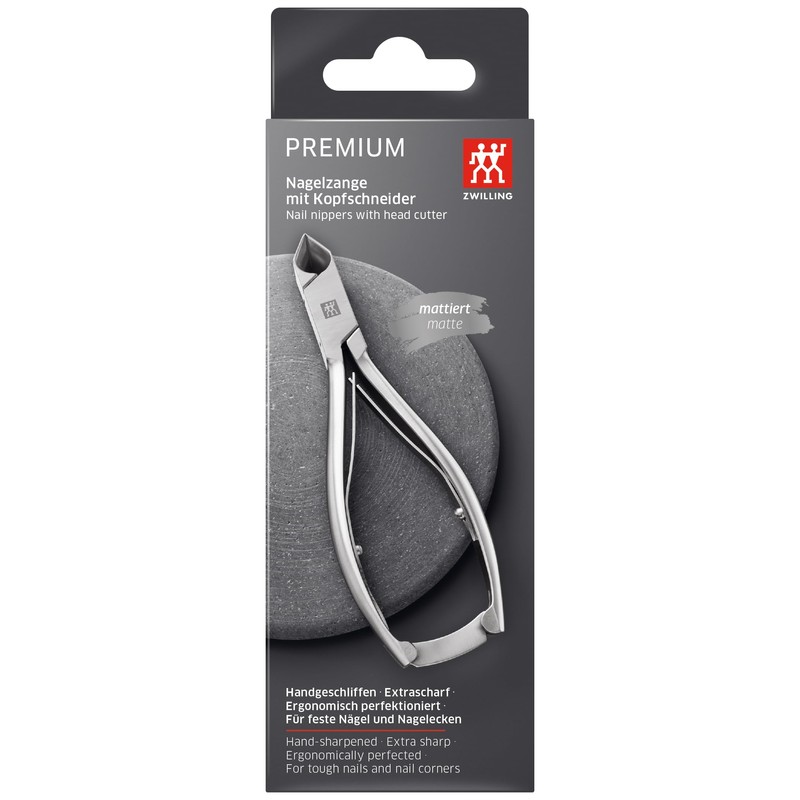 ZWILLING Nagelzange Kopfschneider (für feste Nägel und Nagelecken, ergonomische Griffe,