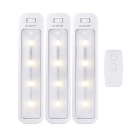 Energizer Wireless 10in. LED Bars, 3 Pack, Remote Controlled, 70 Lumens Each, Soft White, Battery Operated, No Wiring, Easy to Install, Add Light Where You Need It Most, 44575