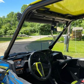 HECASA Half Windshield Tinted Compatible with 2015-2018 Polaris RZR S 900 / 4 900 / 900 XC / S 1000 / XP 1000 / XP 4 1000 / Turbo Models (Fits 2 and 4 seat)