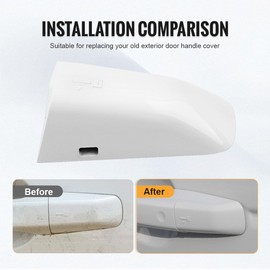BACAR Exterior Door Handle Cover Trim LR025407 Outside White for Range Rover Evoque L538 2011-2021, Discovery Sport 2014-2021,for Jaguar XE XF XJ