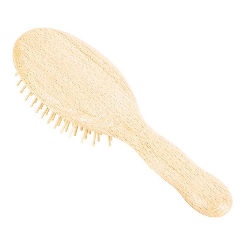 Acca Kappa Pneumatic Beech Wood Oval Brush with Wooden Pins