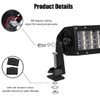LEDKITO LED Light Bar Side Mounting Bracket Base Mounting Universal