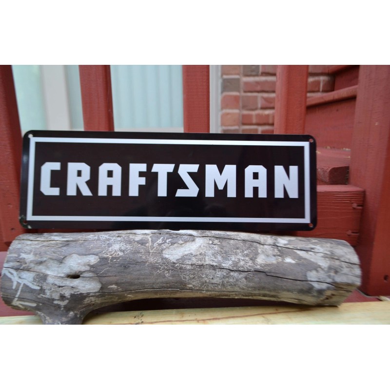 CRAFTSMAN TOOL SIGN Mechanic Sears Workbench Shop Advertising Logo Garage