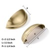 khtumeware 5 Pack 2-1/2" Drawer Pulls Champagne Bronze Cabinet Cup