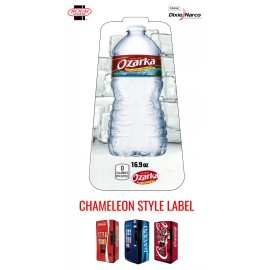 Royal Vendors (1) Royal Vendors Chameleon "Ozarka Water" 16.9 oz Bottle Vend Label