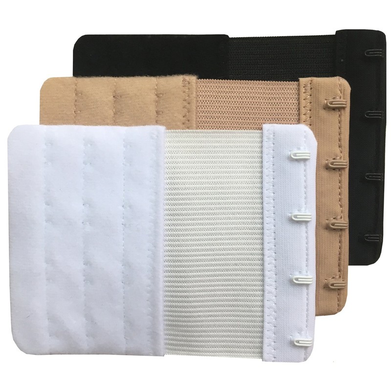 Chanie Women Pack of 3 Soft Comfortable 4 Hooks Bra
