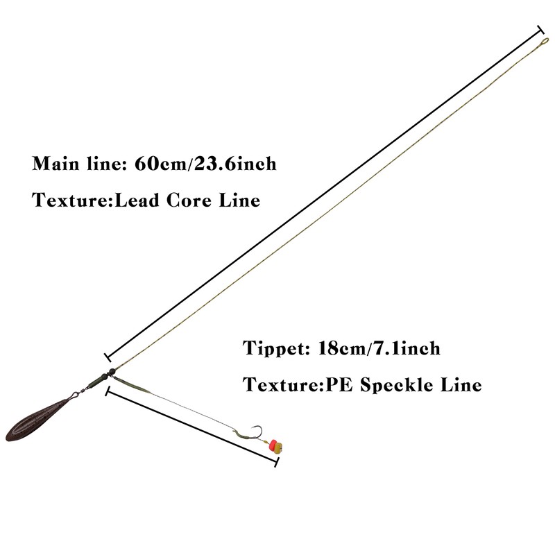 Carp Leaders Handmade Carp Rigs Boilie Rig with 80g Fishing