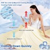 PHF Reversible Cooling Blanket Twin Size,Ultra Soft Arc-Chill Q-Max>0.4 Summer