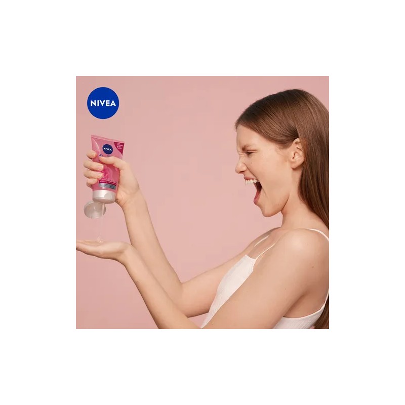 Gel Facial Limpiador Nivea Agua De Rosas 150 Ml