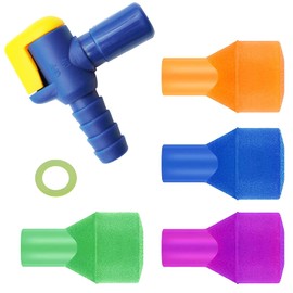 Bite Valve Replacement Mouthpiece Fit for Hydration Pack Bladder Water Backpack and Most Brands(4-Pack), with Shutoff Valve and Tube O-Ring