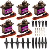 DaFuRui 5pack MG90S Servo Motor， Mini 9G MG90S Micro Servo