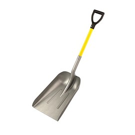 Bon 84-688 Western Blade Aluminum Scoop Shovel with 27-Inch D Style Fiberglass Handle