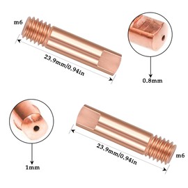BESTMIG Welding Tips Welding Equipment Accessories MIG Welding Machine 030 040 Welding Coupons (Copper, 0.3'' 0.4'' Welding Tip)