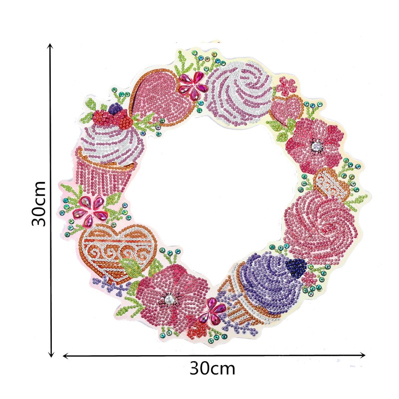 DIY Rhinestones Painting Garland Pattern Crystal Embroidery Picture Decoration KitDZ606