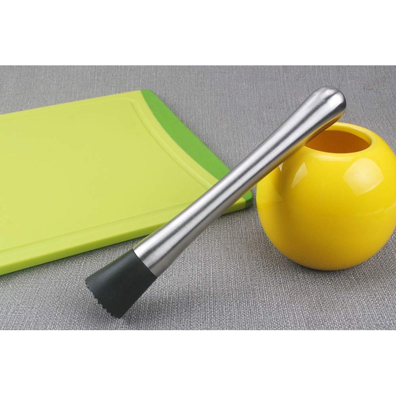 VKI® Bar Muddler Stainless Steel Cocktail Muddler Mojito Muddler