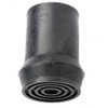 Merriway BH03571 19mm (3/4 inch) Black Rubber Crutch Pad With