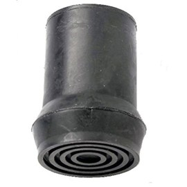 Merriway BH03571 19mm (3/4 inch) Black Rubber Crutch Pad With Heavy Duty Steel Insert