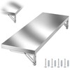 36" x 12" Folding Concession Shelf – Stainless Steel Drop