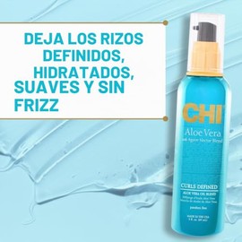 CHI Aceite de aloe vera – libre de sulfato, parabenos y gluten – 3 onzas, 3.5 onzas