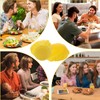 TIESOME 100 Pack Lemon Wedge Stretch Wraps Covers, Lemon Nets