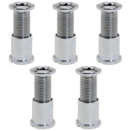 heyous 5PCS Bicycle Accessory Chain Link Female/Male Nut MTB Road Bike Disc Screw Silver Triple Disc Spike Suitable for Bicycle Chainring Conversion