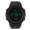 Mens Male Digital Back Light Round Waterproof Sport Watch Wristwatch